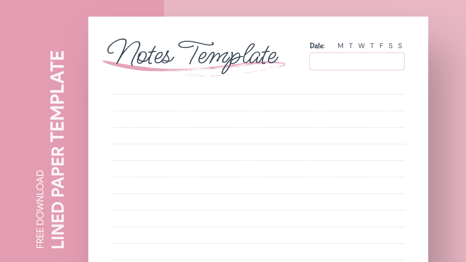 Printable Notes Free Google Docs Template Gdoc Io