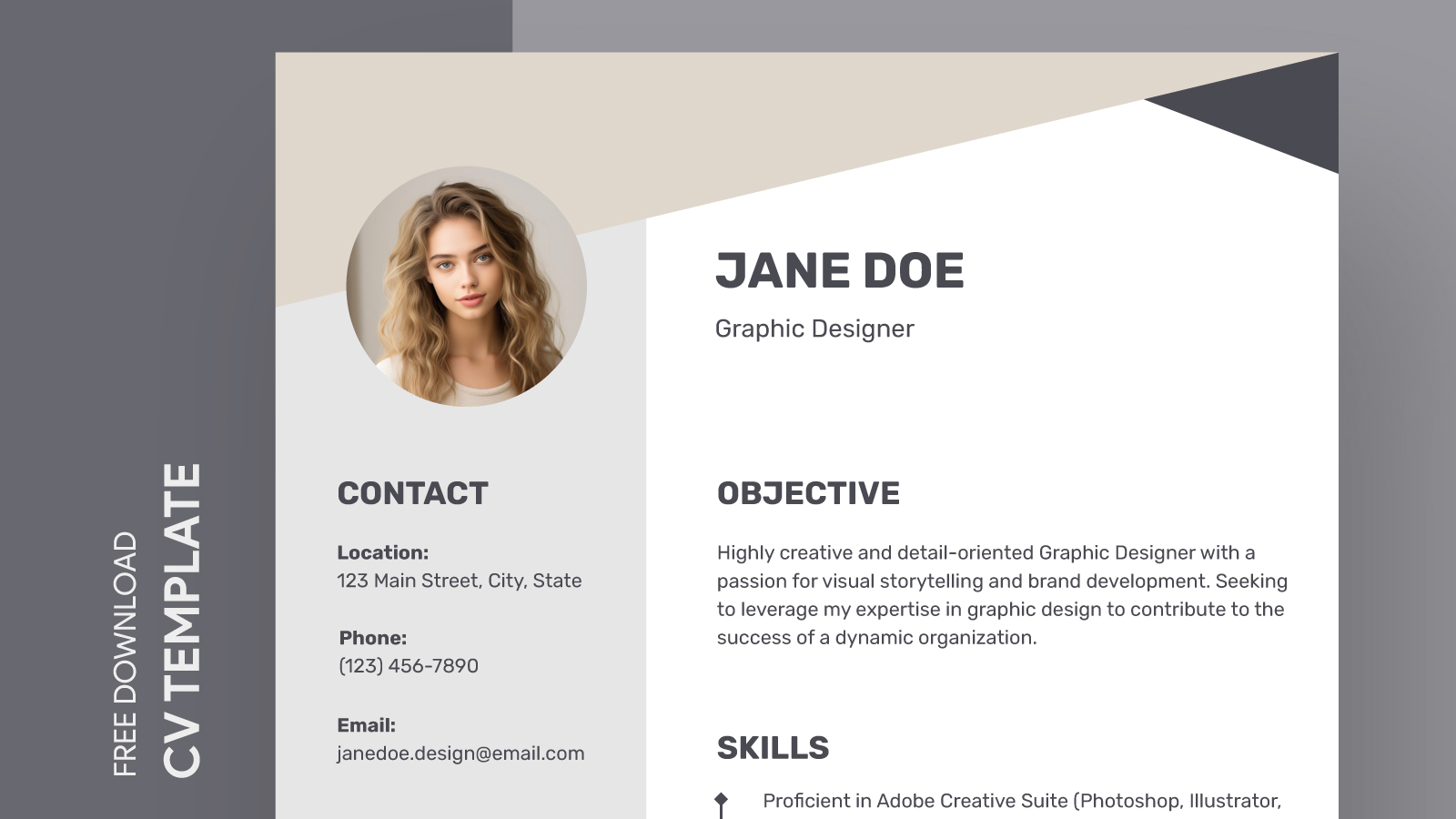 Graphic Designer Cv Free Google Docs Template Gdoc Io