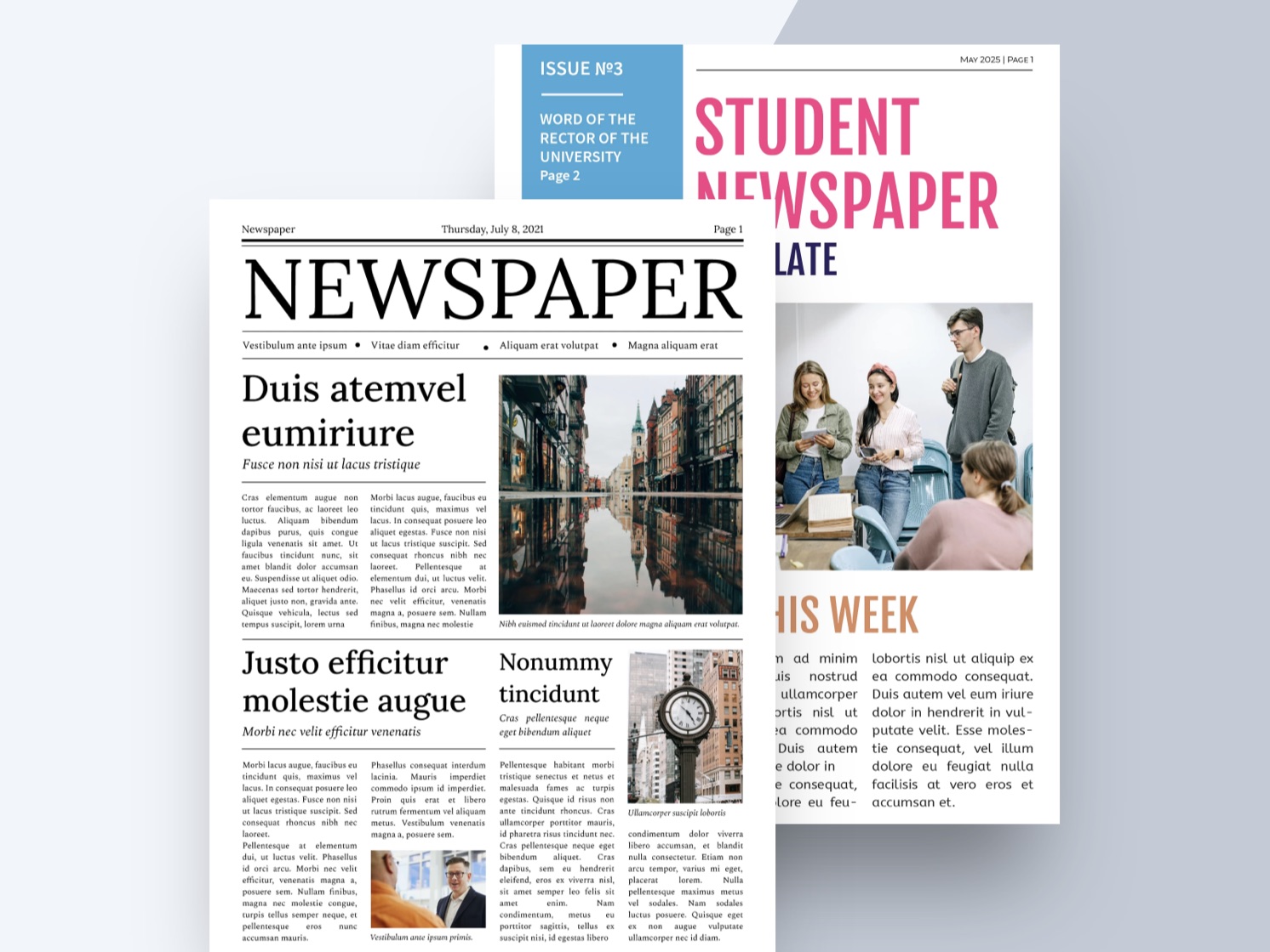 20 Free Newspaper Google Docs Templates Gdoc io