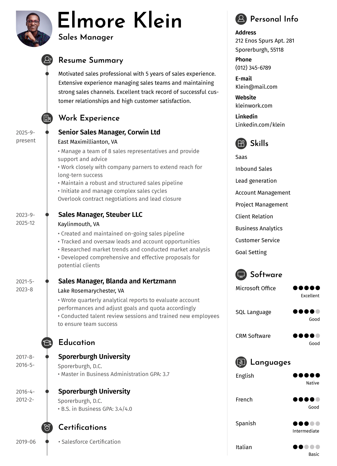 Ats Friendly Resume Template Google Doc With Traditional Classic Resume