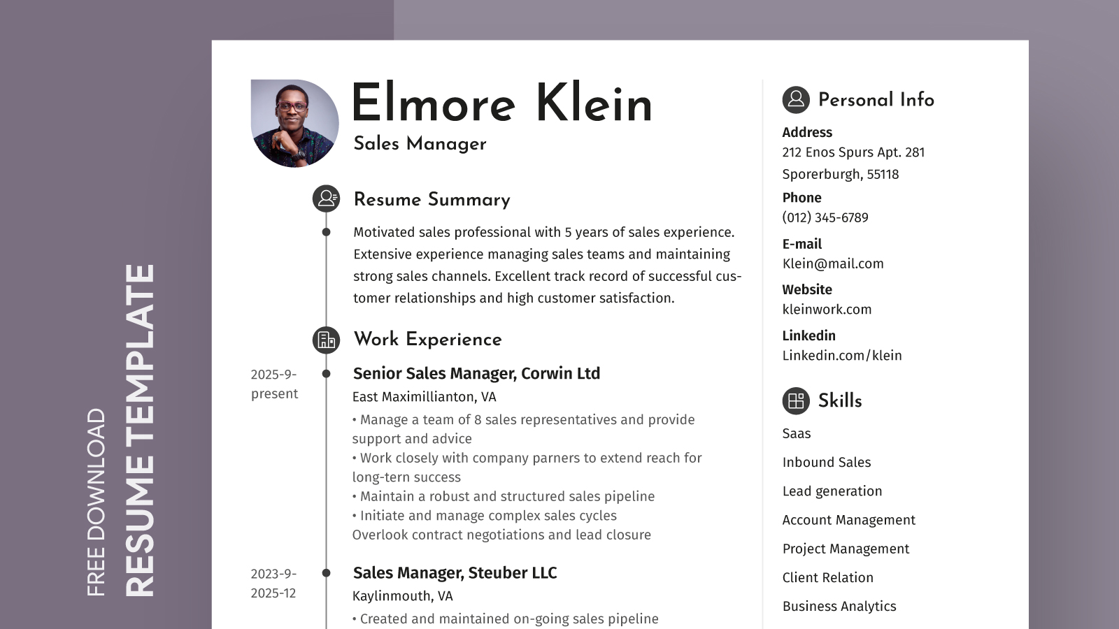 ats friendly resume template