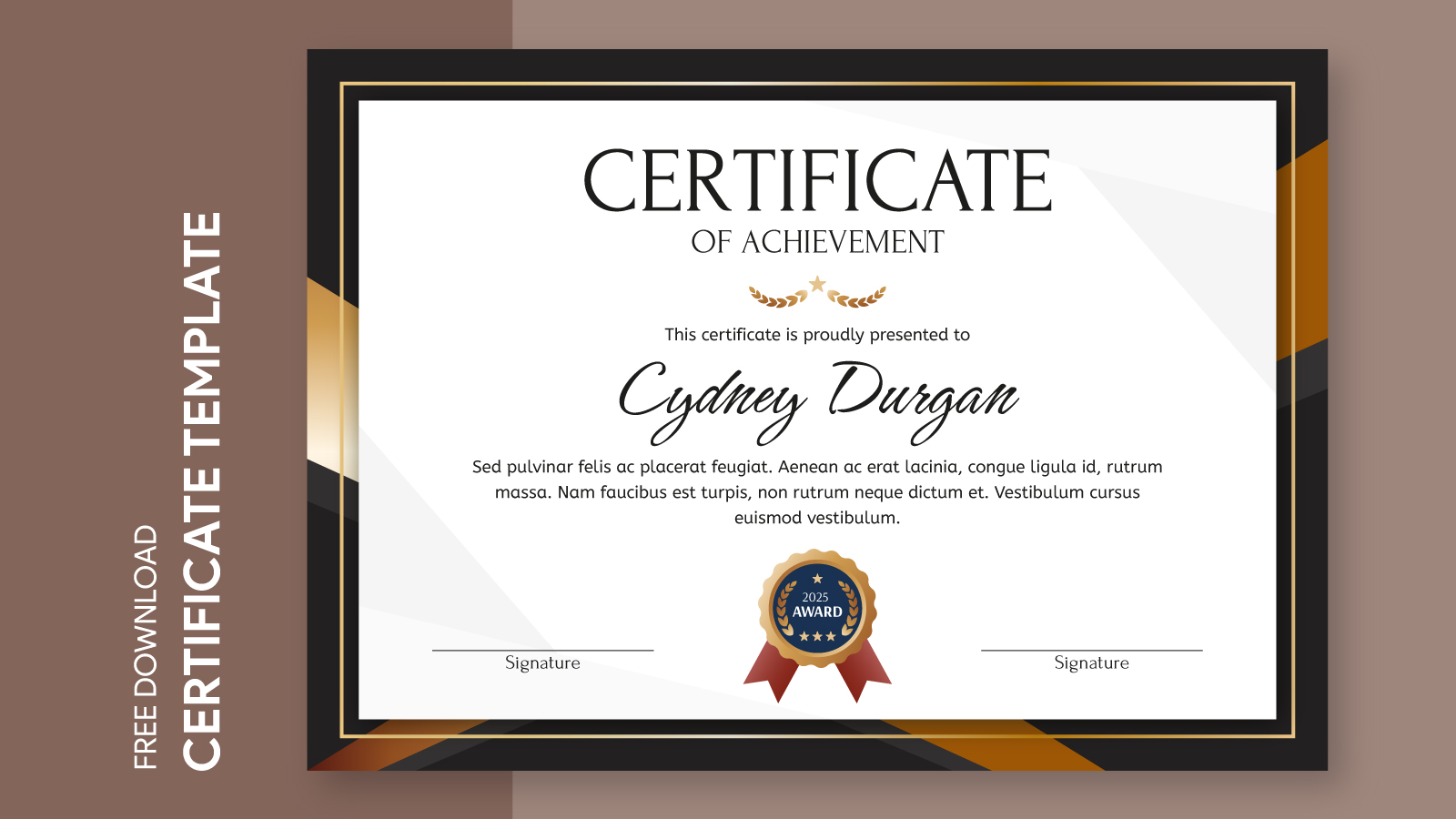 Award Certificate Free Google Docs Template gdoc.io