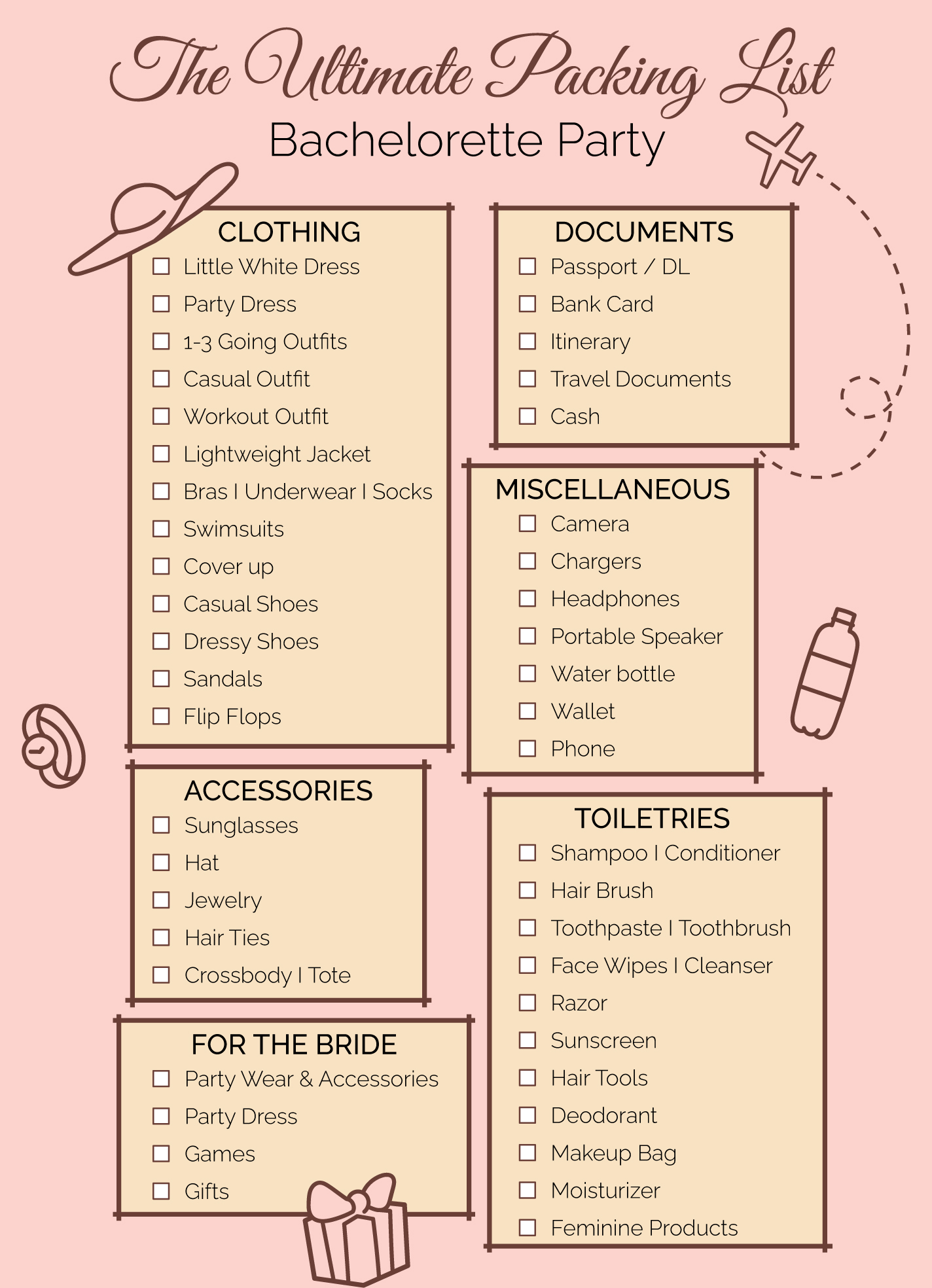 The Ultimate Guide to Packing for A Bachelorette, Honeymoon, and