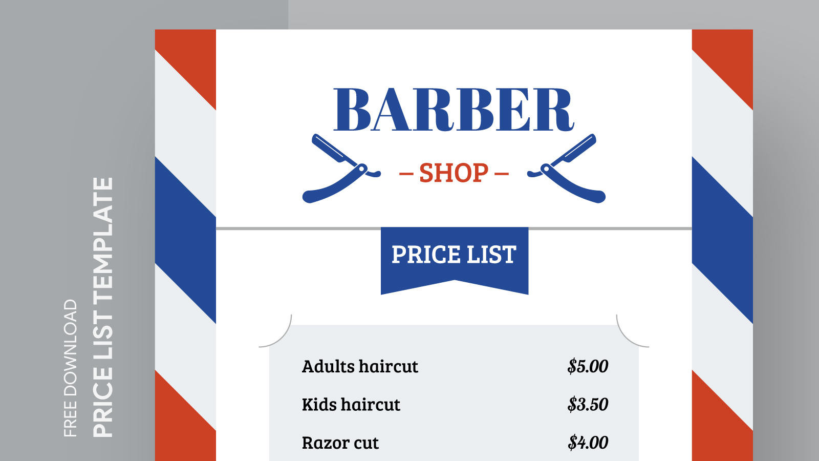 FREE Barber Shop Promotion Template - Download in Word