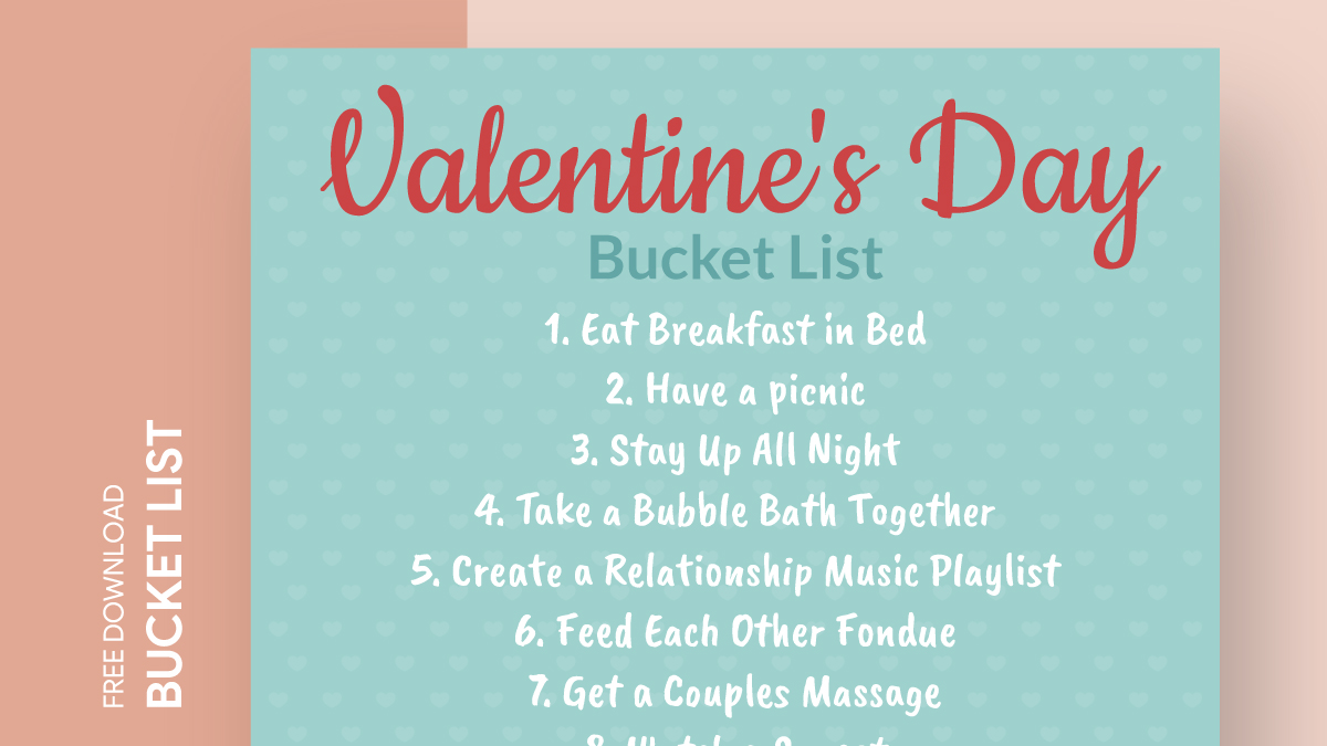 Best Valentine's Day Bucket List Free Google Docs Template - gdoc.io