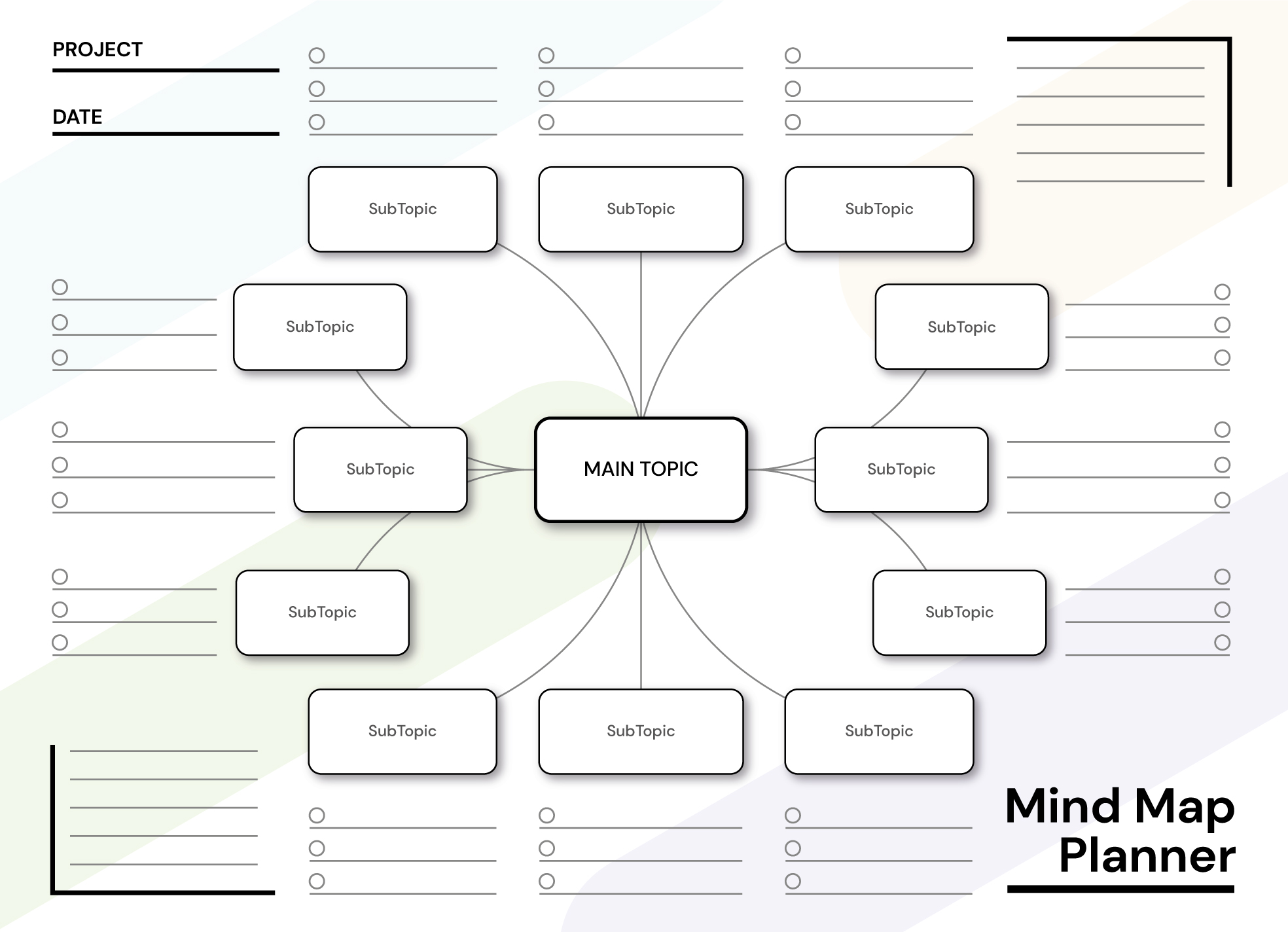 Blank Mind Map Free Google Docs Template - gdoc.io