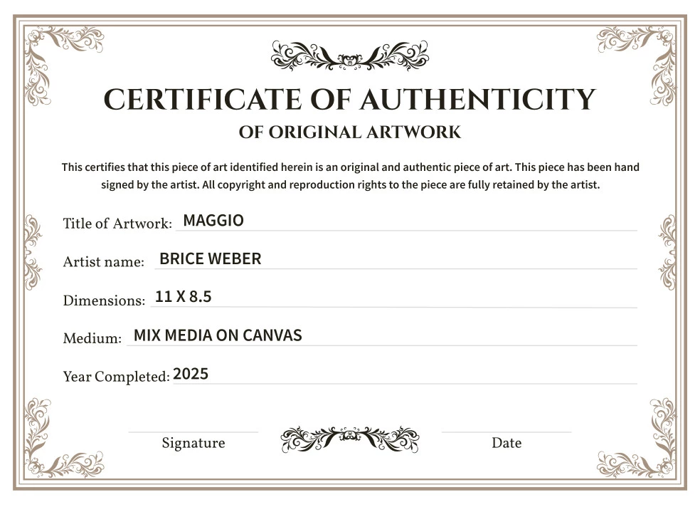 Certificate of Authenticity with Explanation (Regular Item