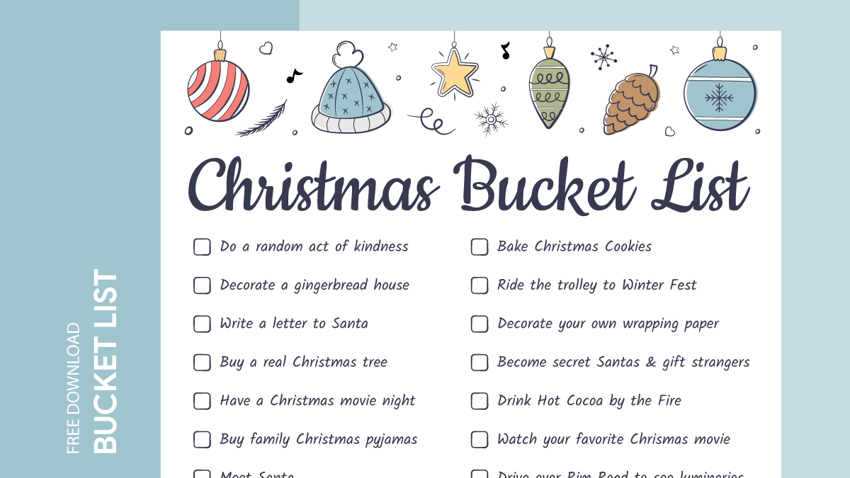 Christmas Bucket List Free Google Docs Template gdoc io