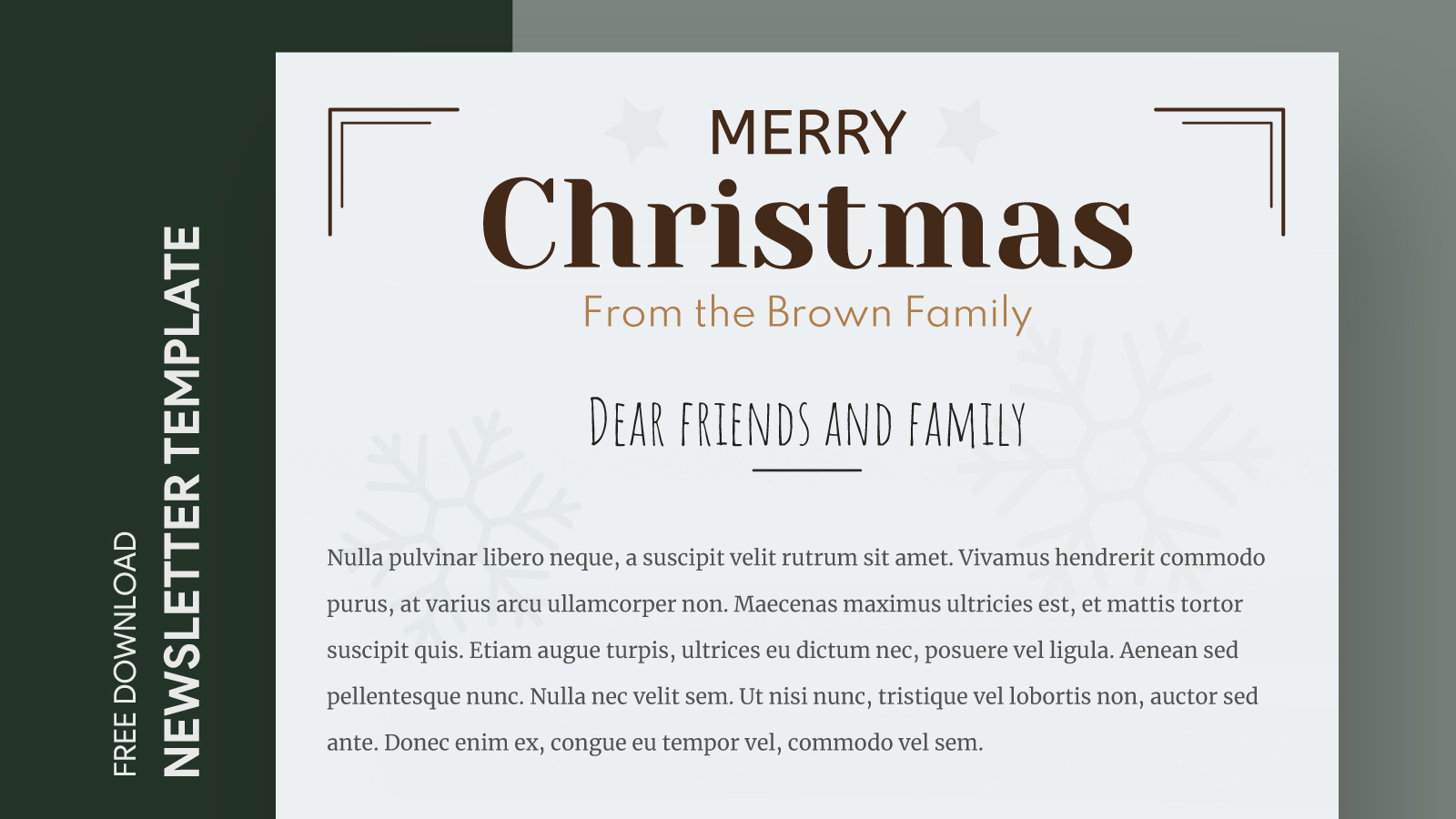 Christmas Holiday Newsletter Free Google Docs Template - gdoc.io