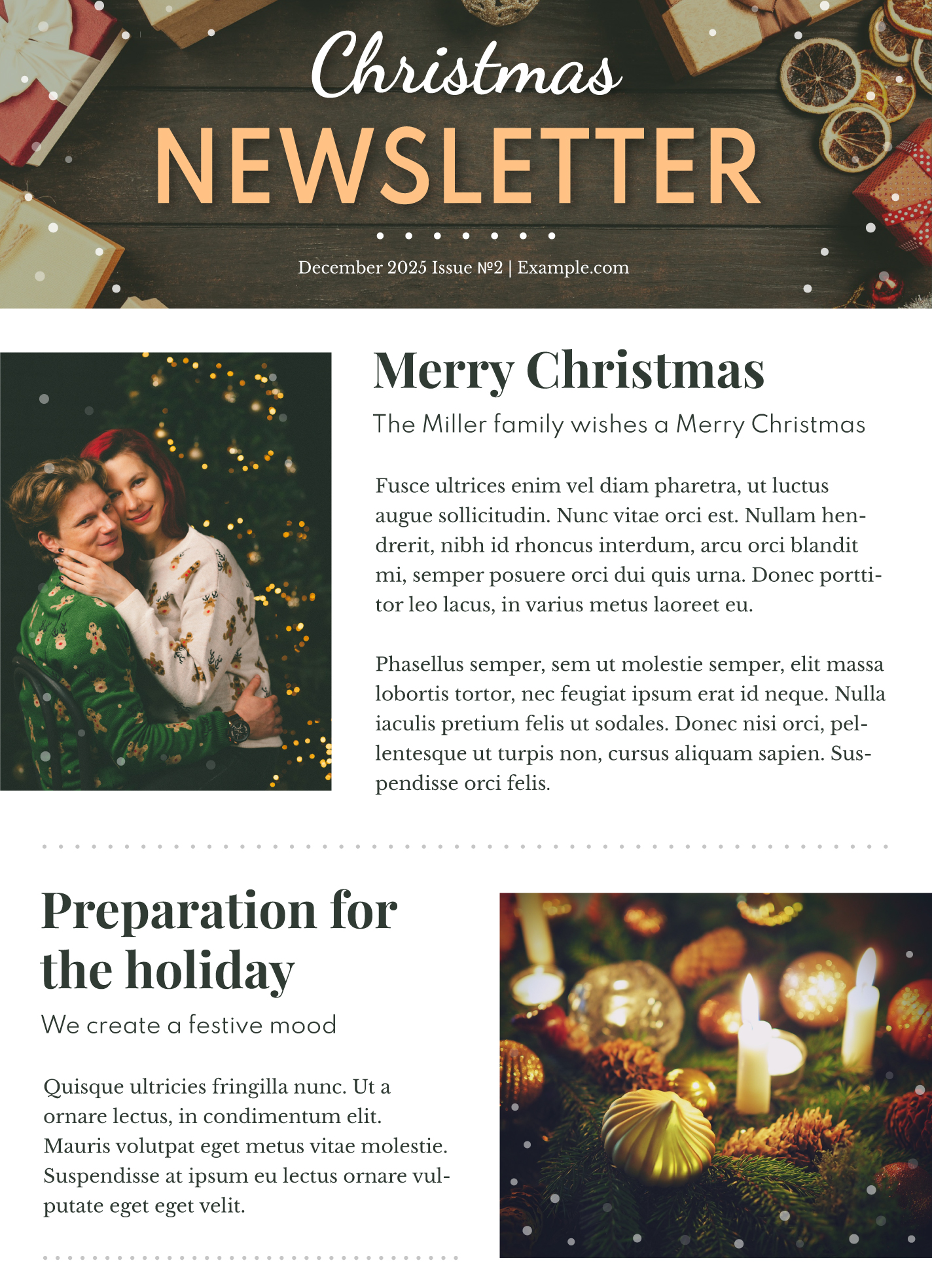 christmas newsletter ideas