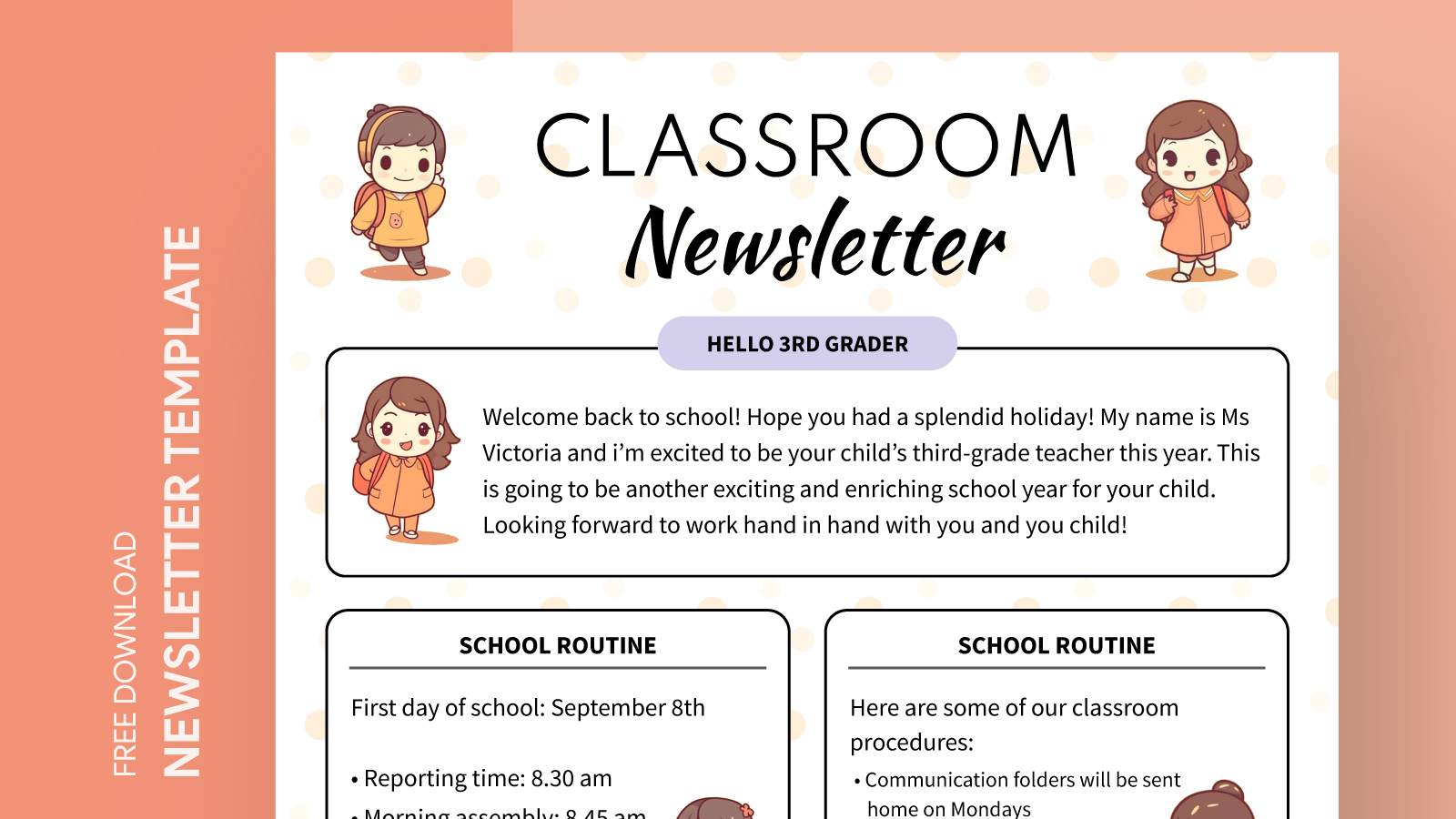 Classroom Newsletter Free Google Docs Template - gdoc.io