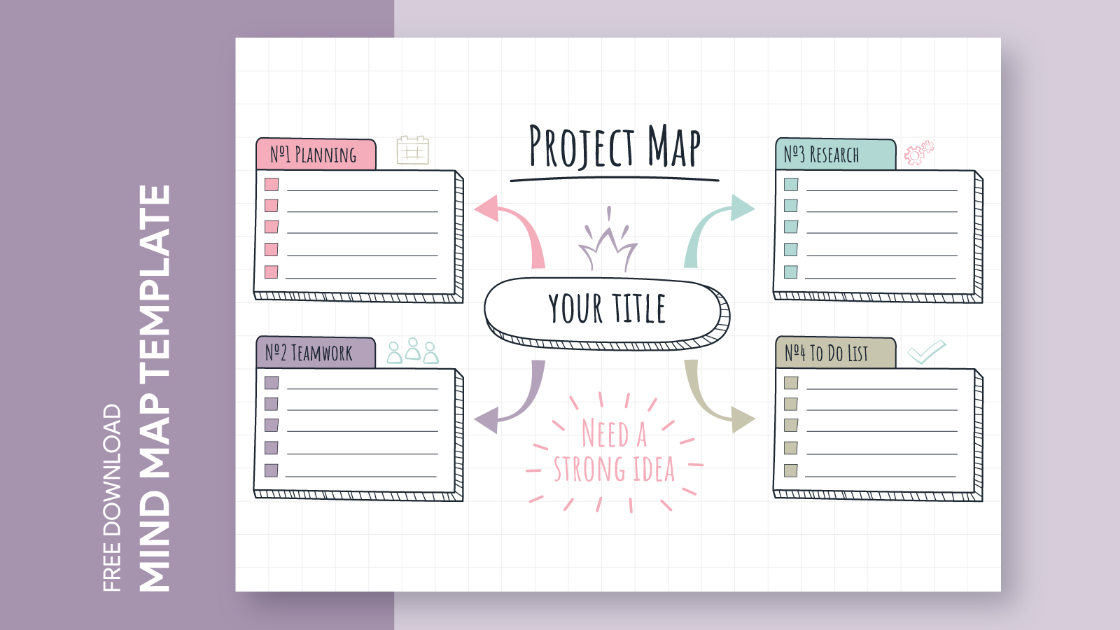 Blank Mind Map Template Free Download