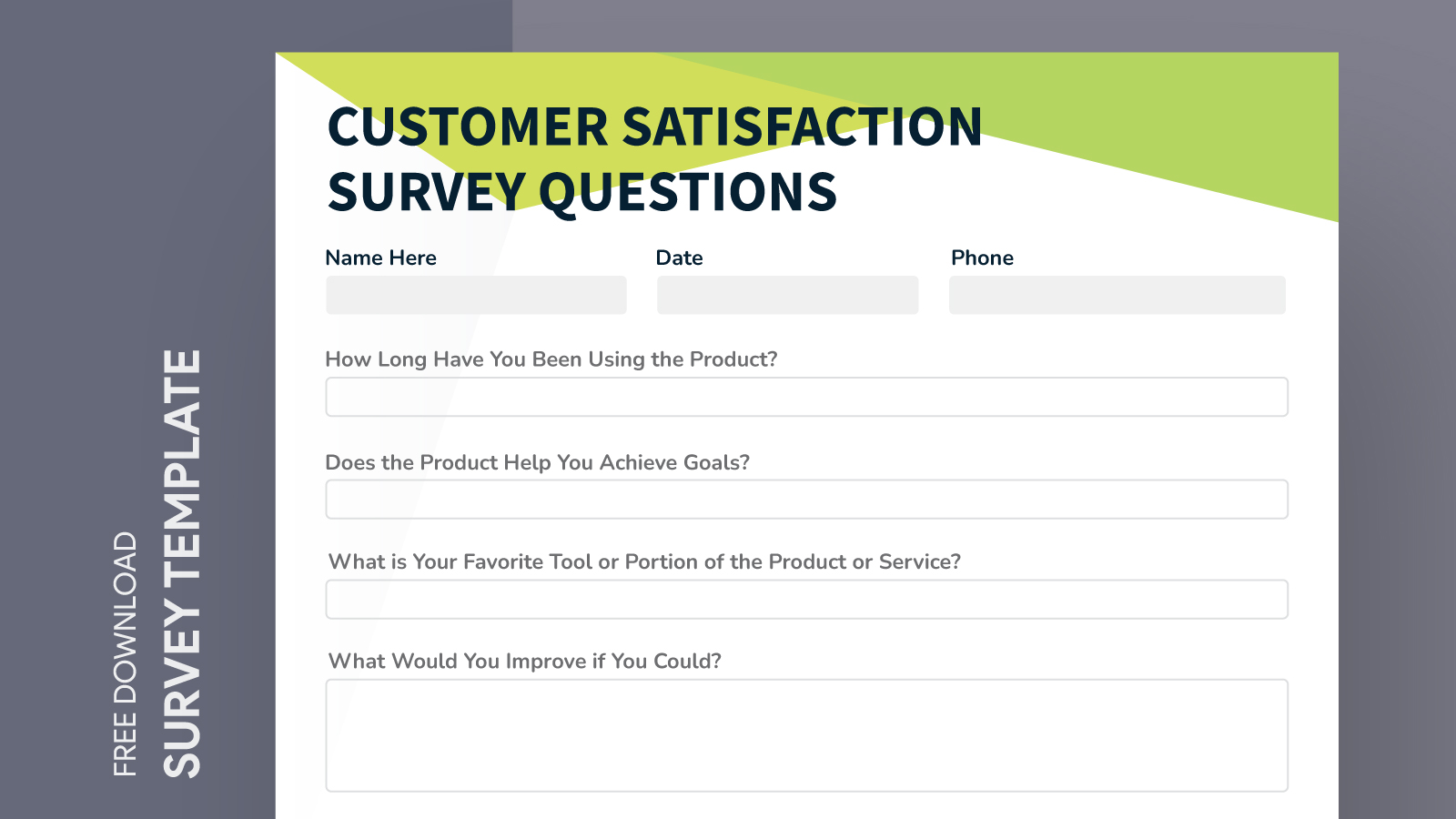 Customer Satisfaction Survey Free Google Docs Template - gdoc.io
