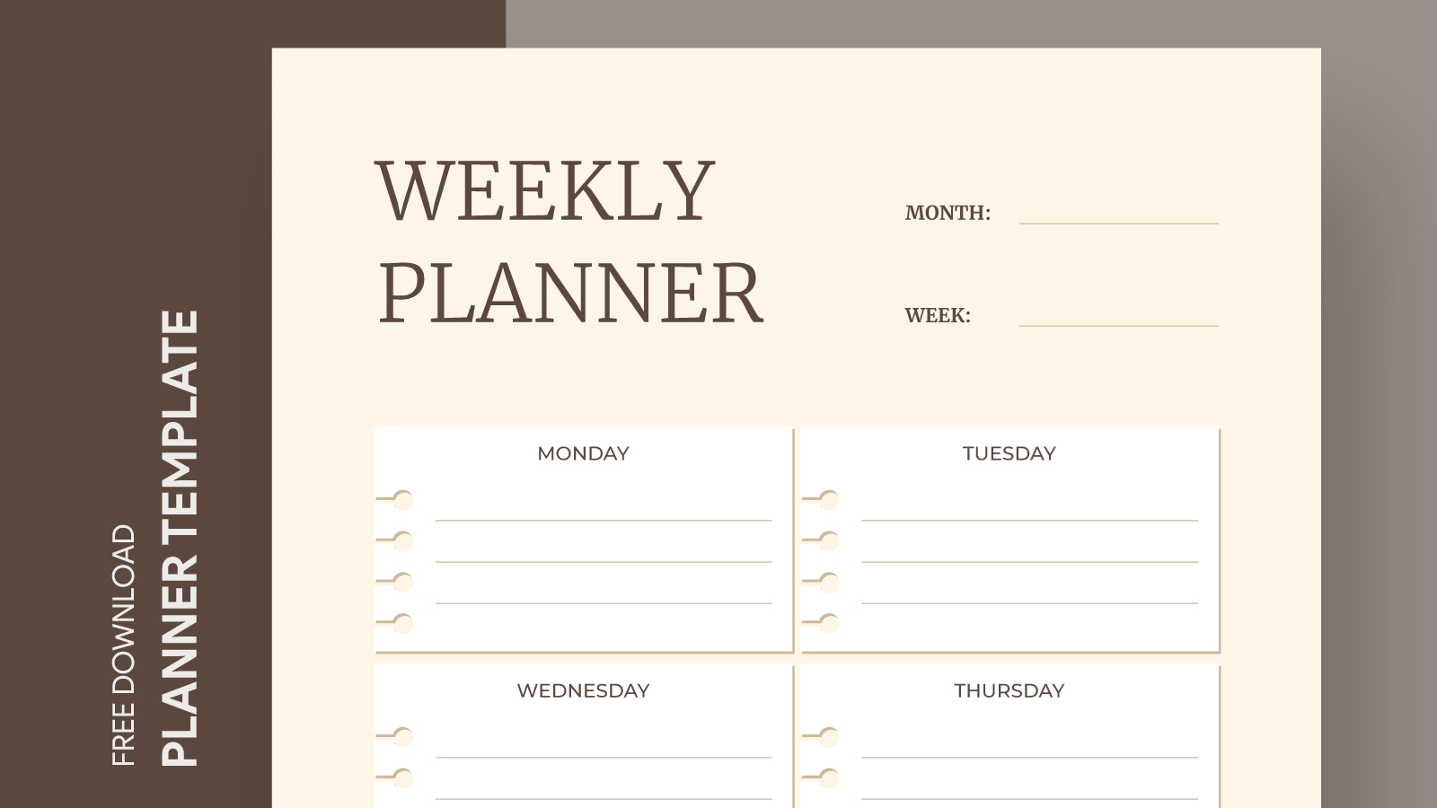 Cute Aesthetic Weekly Planner Free Google Docs Template Gdoc io
