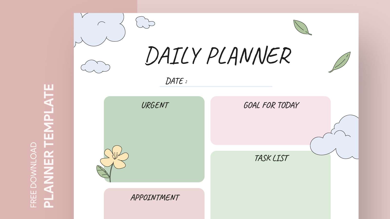 Daily Planner Template Google Docs