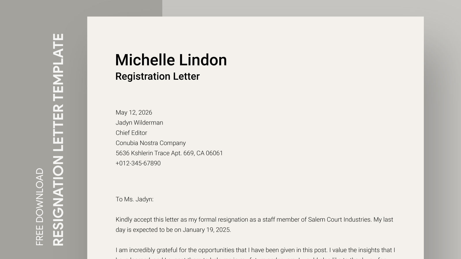Free Resignation Letter Template Microsoft Word Download Examples Free Free Resignation Letter Template Microsoft Word Download Examples Free