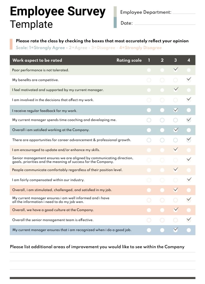 Free Checklist for Your Employee Survey