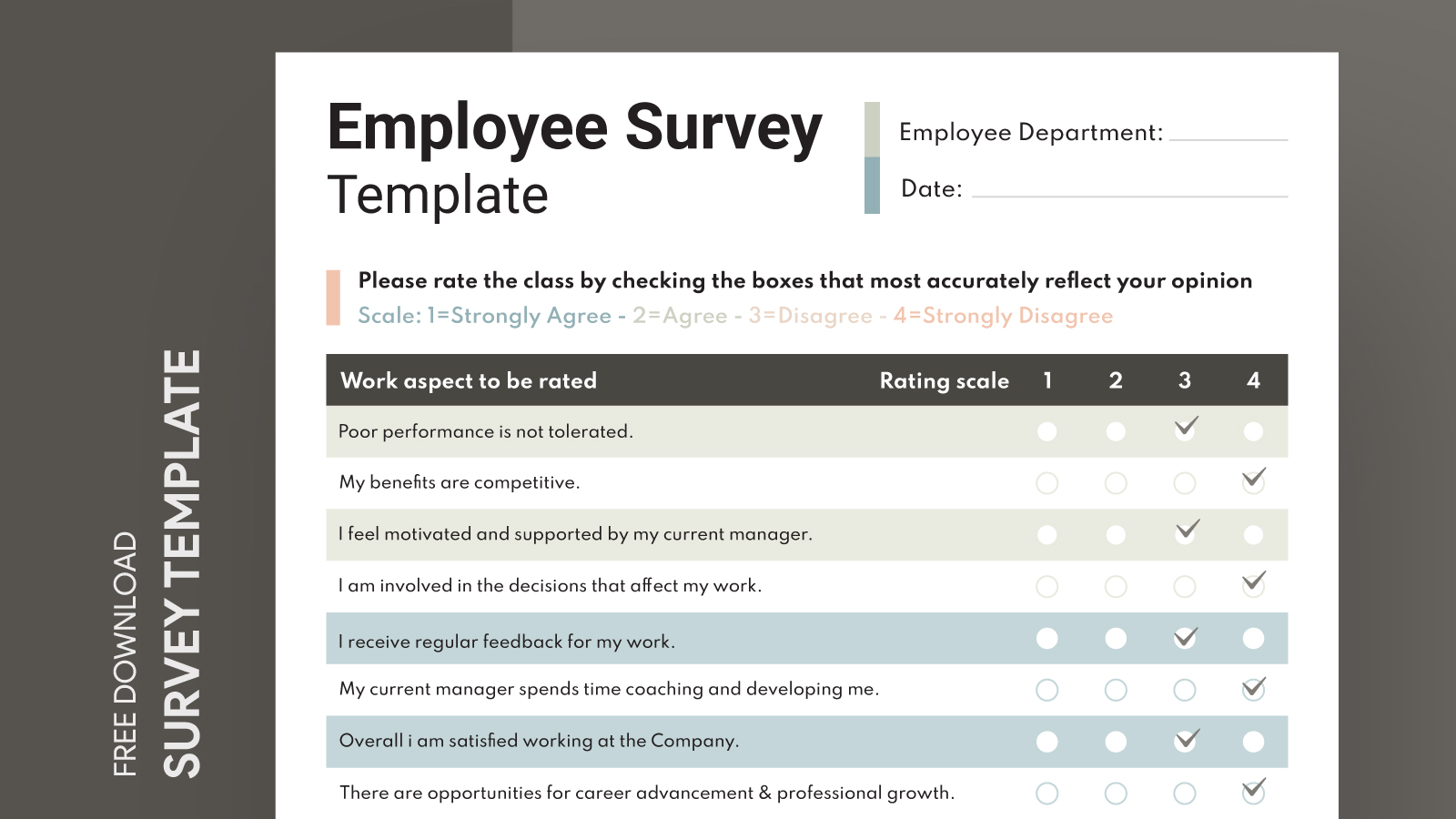 Employee Survey Free Google Docs Template - gdoc.io