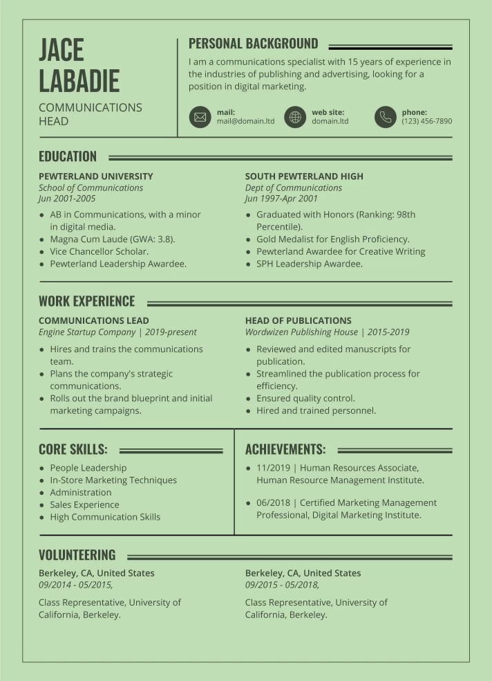 Google Docs RESUME TEMPLATE. CV Template Free. Professional 