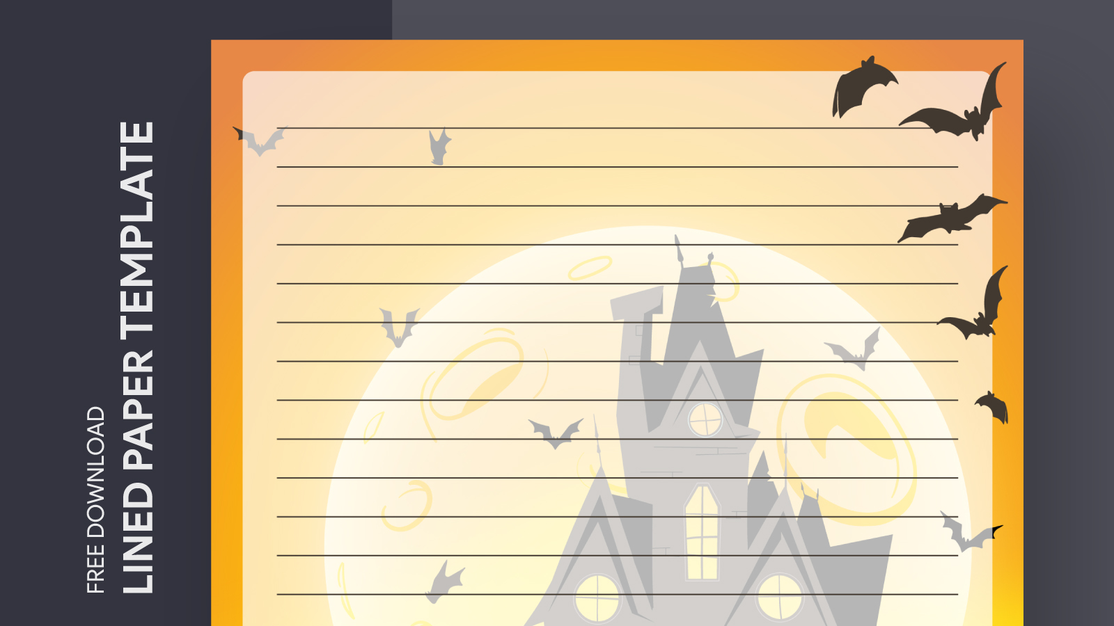 Halloween Lined Paper Free Google Docs Template Gdoc io