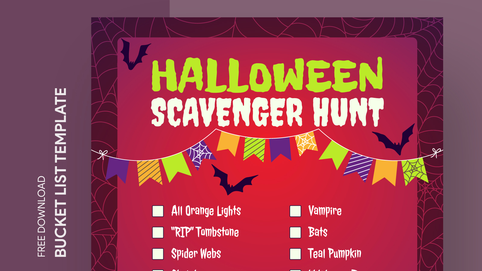 Halloween Scavenger Hunt Free Google Docs Template - gdoc.io