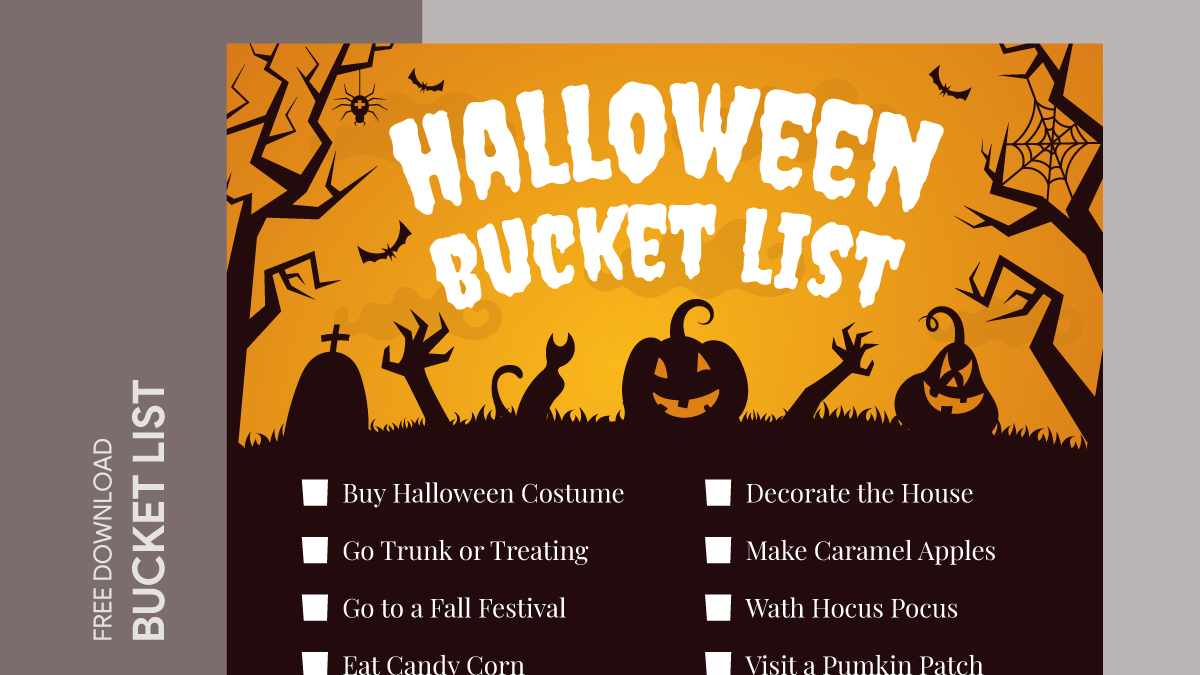 Halloween Bucket List Free Google Docs Template gdoc.io