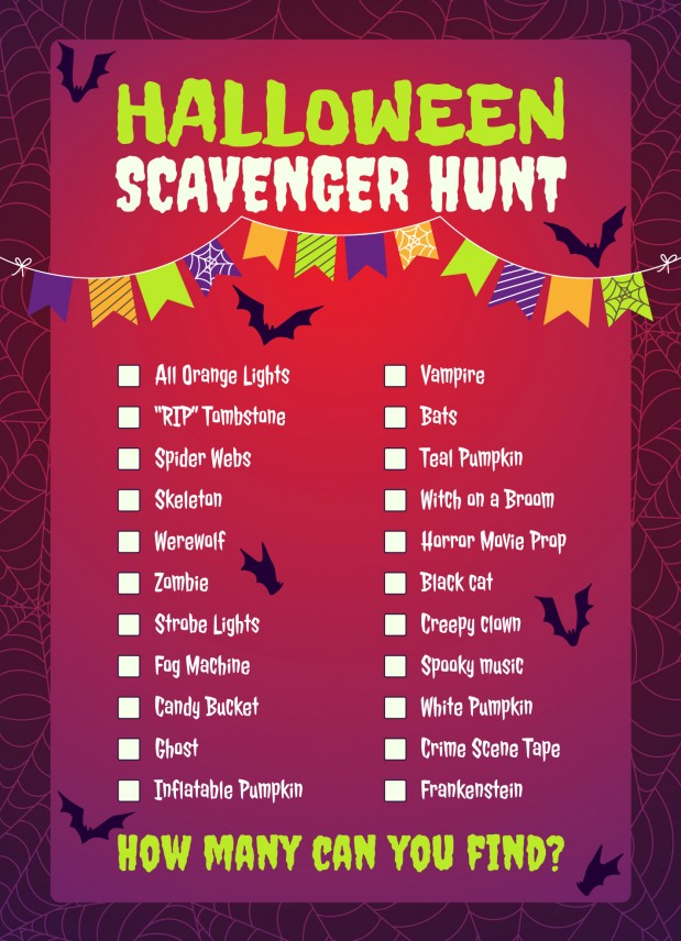 Halloween Scavenger Hunt Free Google Docs Template - gdoc.io