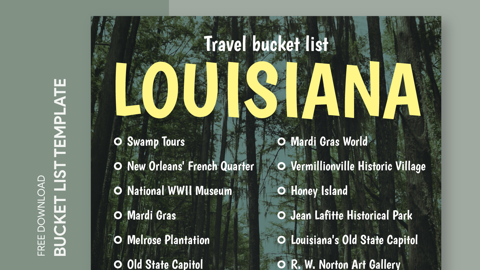 louisiana travel pocket guide 2023