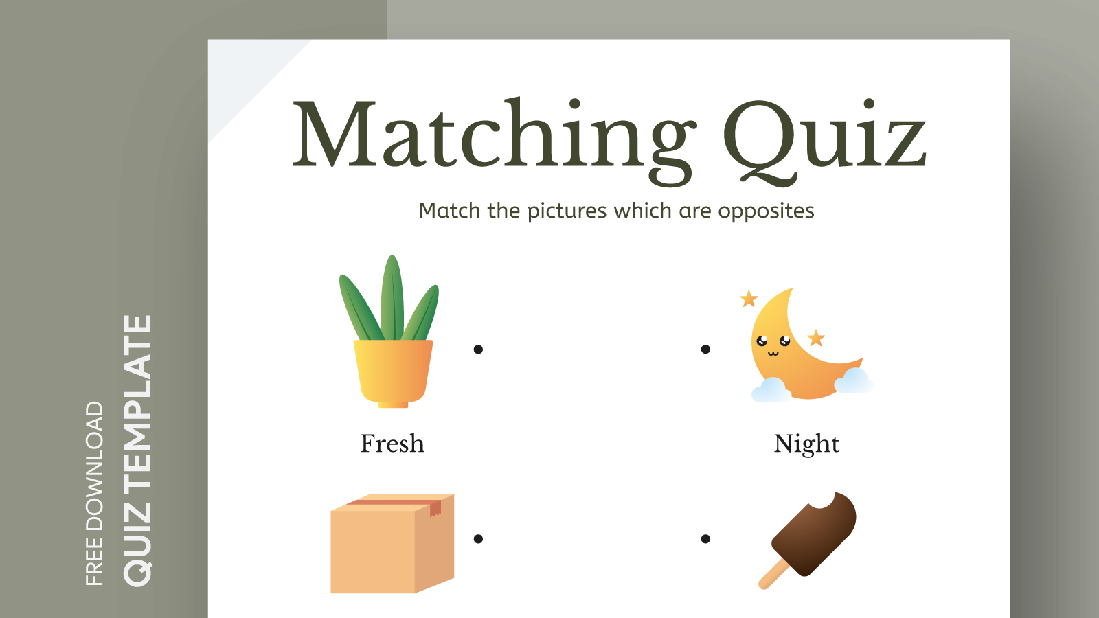 Matching Quiz Free Google Docs Template gdoc.io