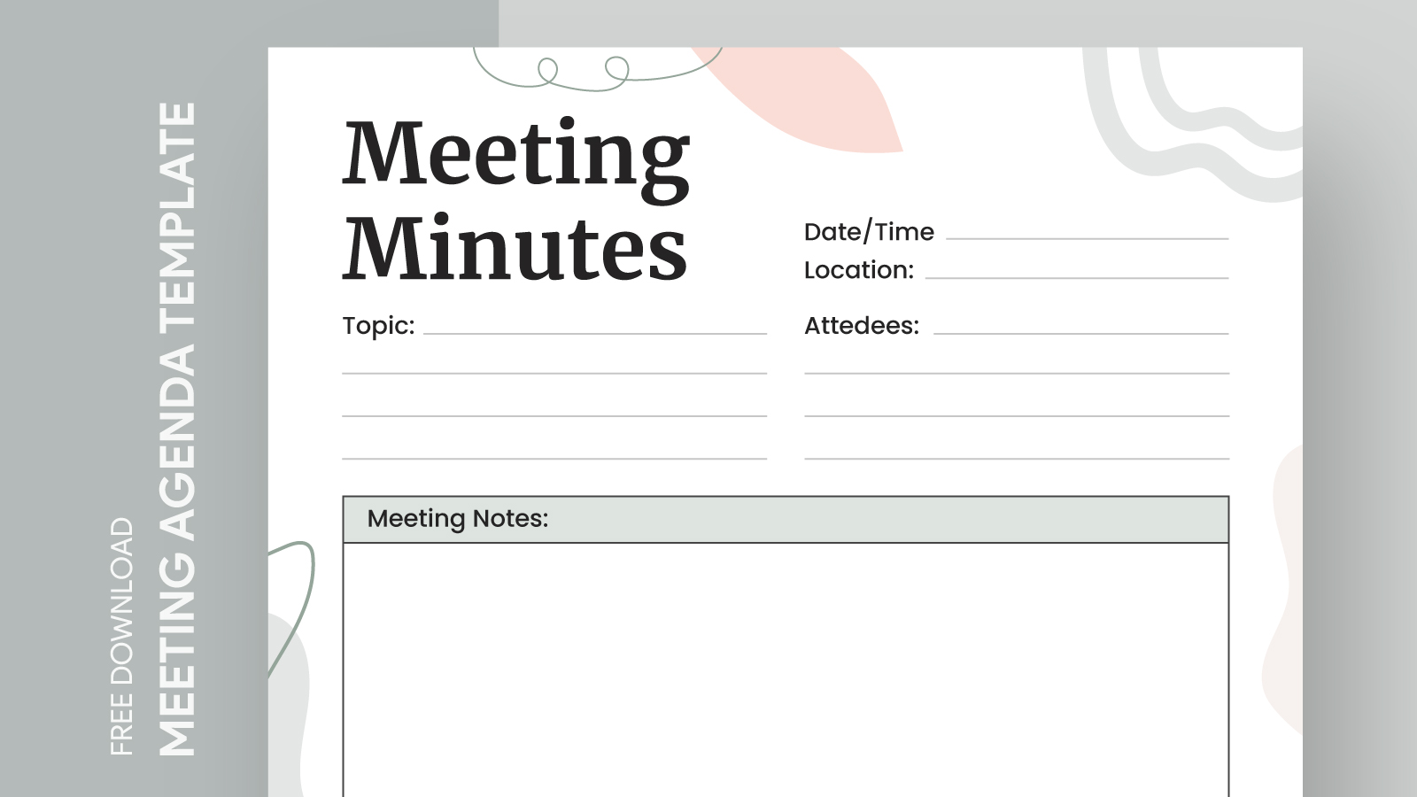 Meeting Minutes with Action Items Free Google Docs Template gdoc io