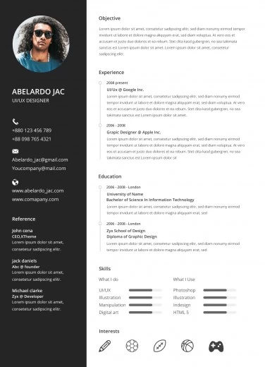 Google Docs Resume Template. Simple Resume Template Google Docs and CV  Design. 