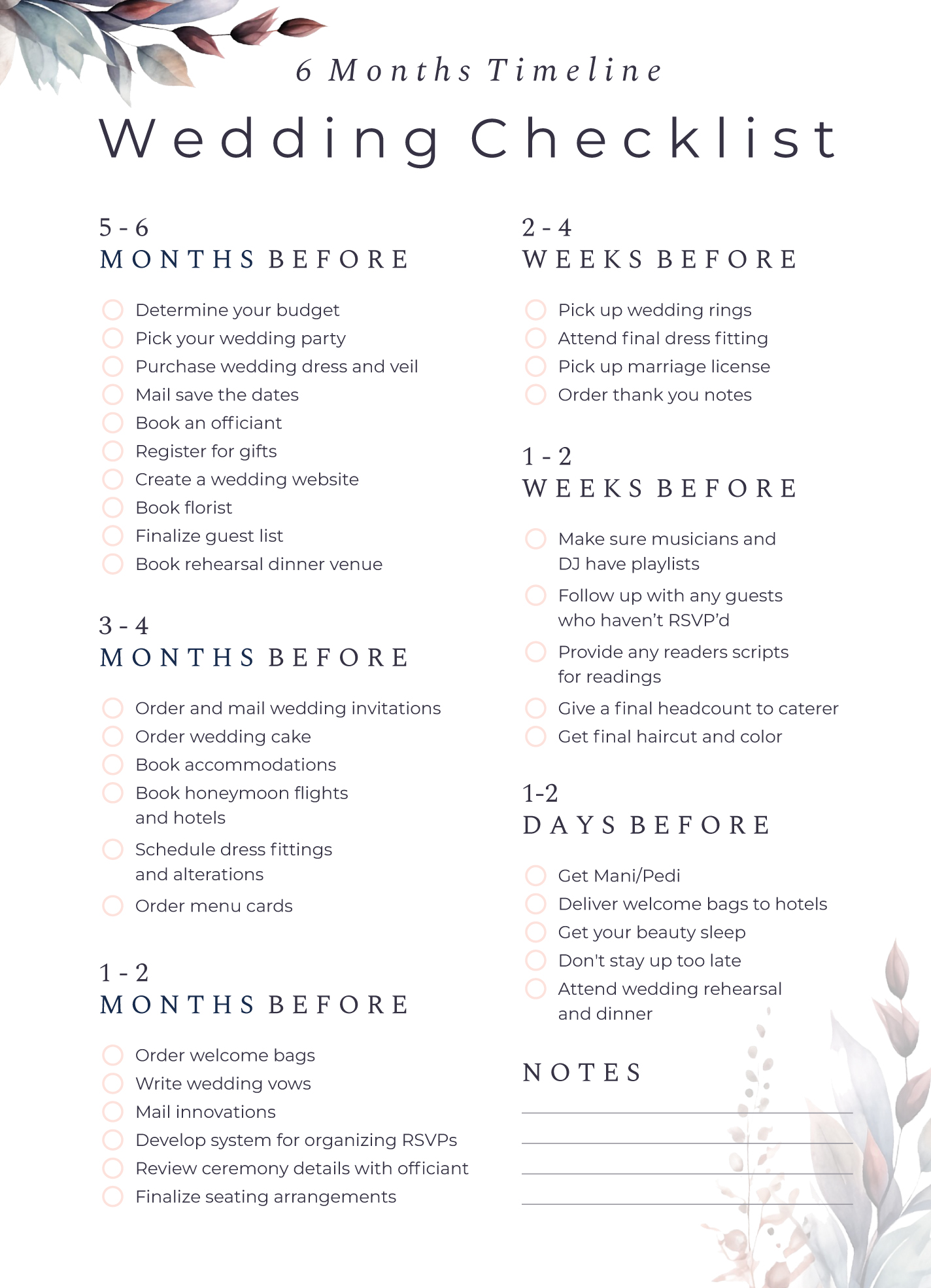 Wedding Checklist Image Wedding Checklist Image