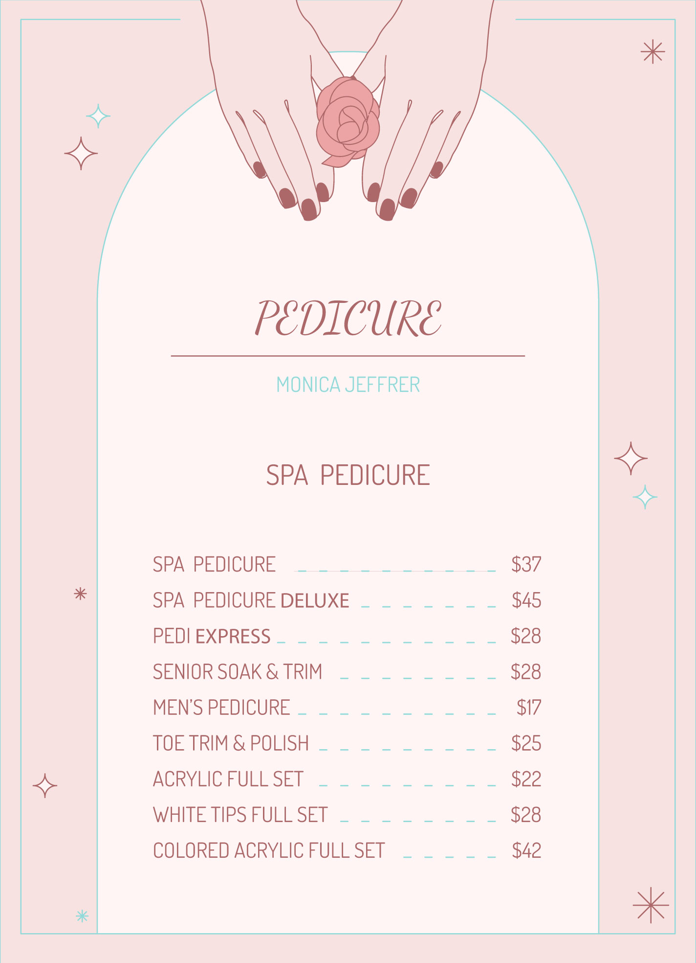 Nail Salon Price List Home Design Ideas