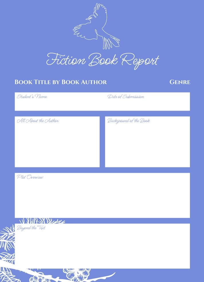 Printable Book Report Free Google Docs Template - gdoc.io for Free Printable Book Report Forms