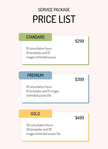 price list template free download