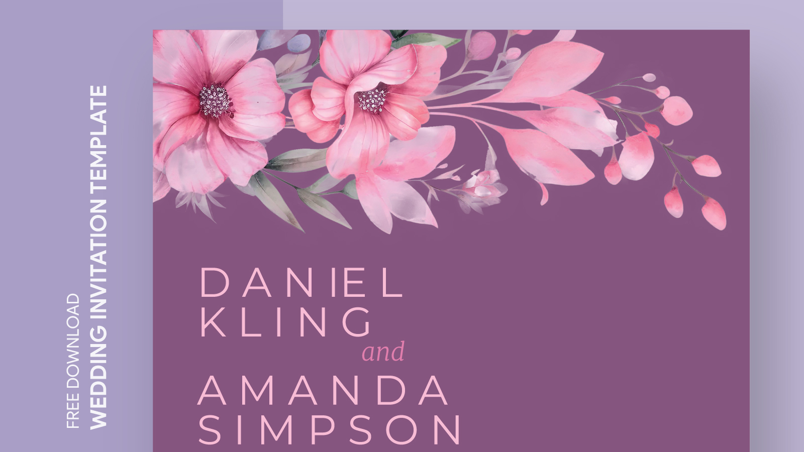 Simple Wedding Invitation Free Google Docs Template - gdoc.io