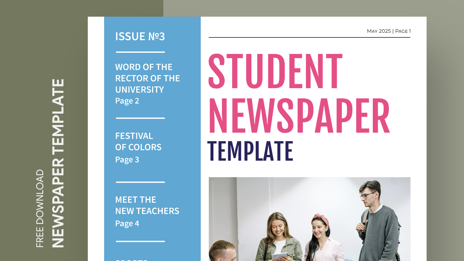 Student Newspaper Free Google Docs Template Gdoc Io