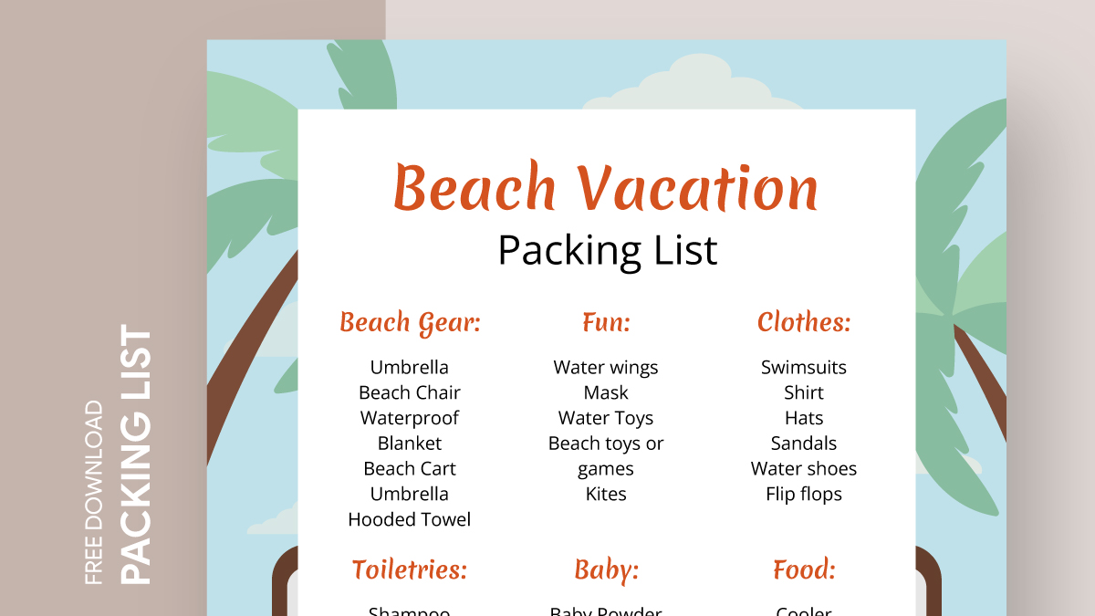 Suitcase Packing List Free Google Docs Template - gdoc.io