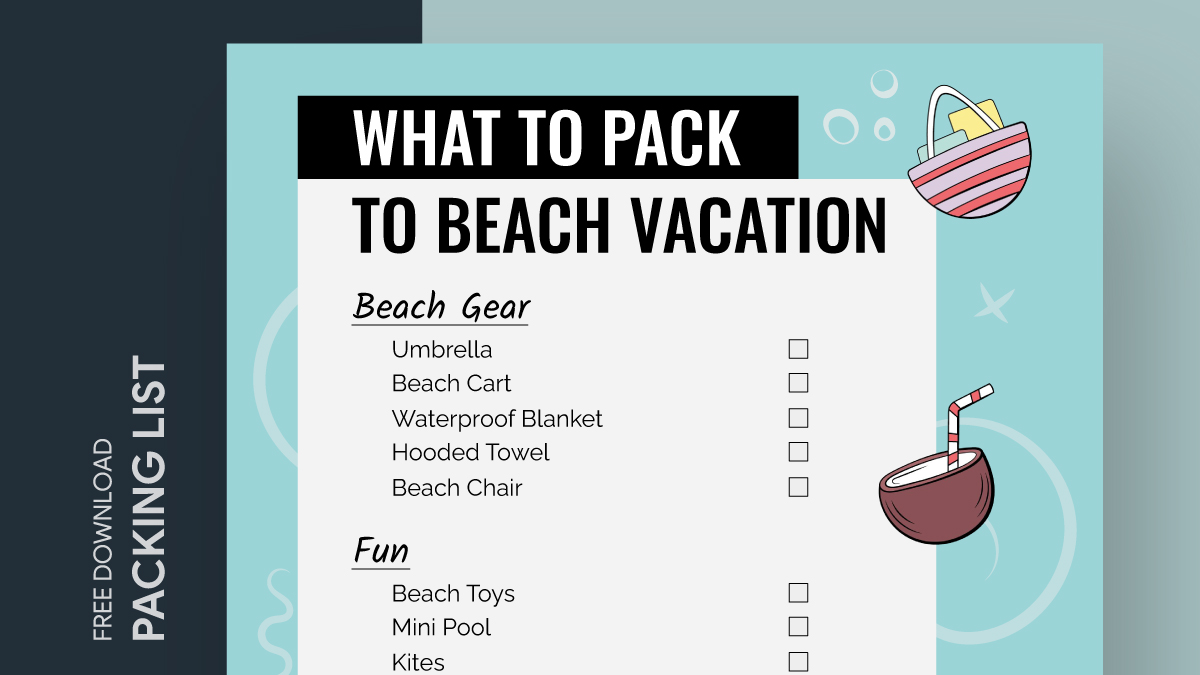 Summer Vacation Packing List Free Google Docs Template - gdoc.io