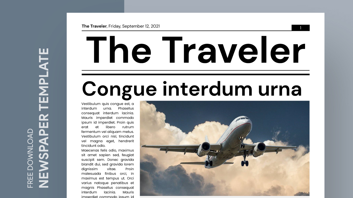 travel article on newspaper