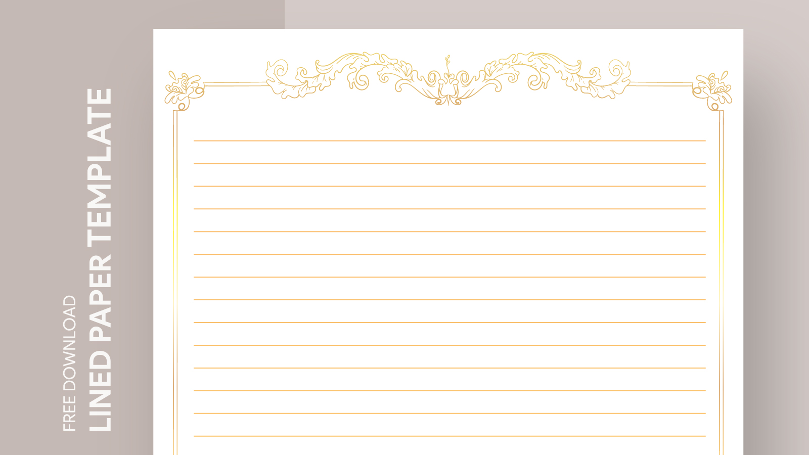 Old Lined Paper Template for Free  Notebook paper template, Paper  template, Notebook paper