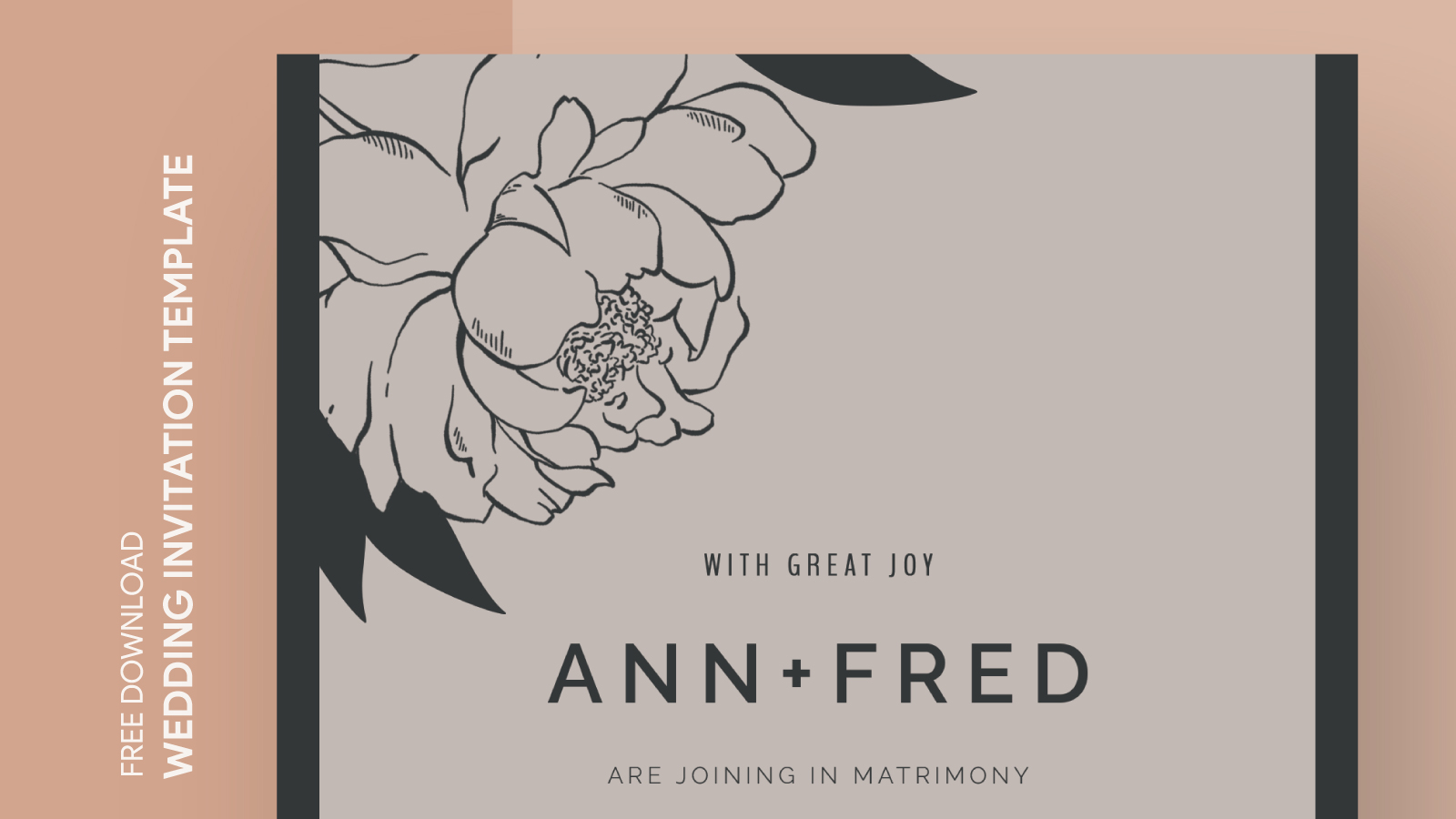 Vintage Wedding Invitation Free Google Docs Template - gdoc.io