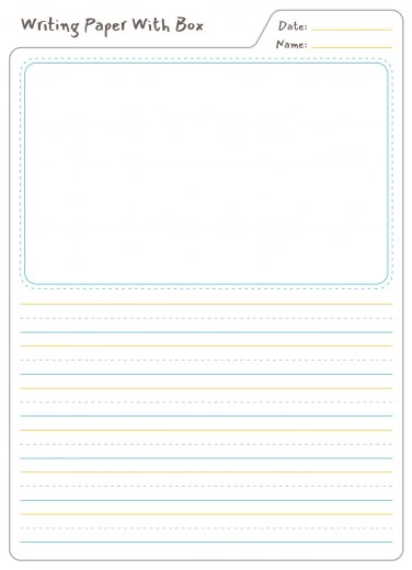 Printable Writing Paper For Handwriting For Preschool To Early