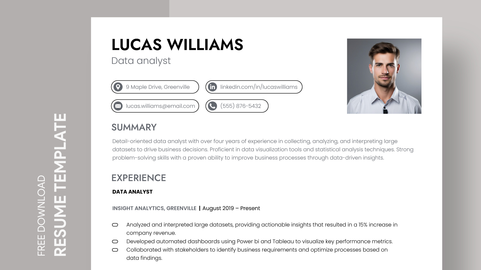 Advanced Functional Resume Free Google Docs Template - gdoc.io