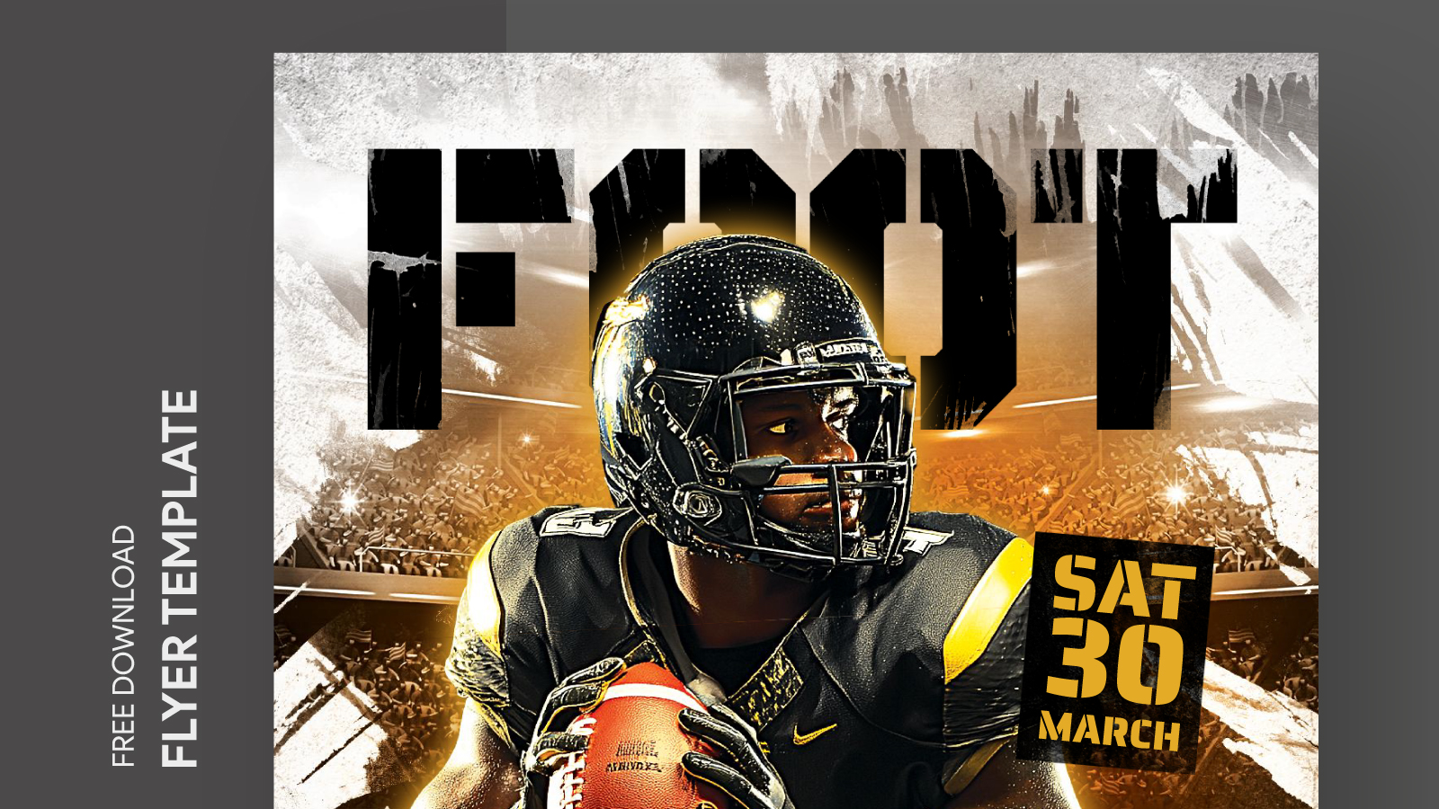 American Football Game Day Flyer Free Google Docs Template - gdoc.io