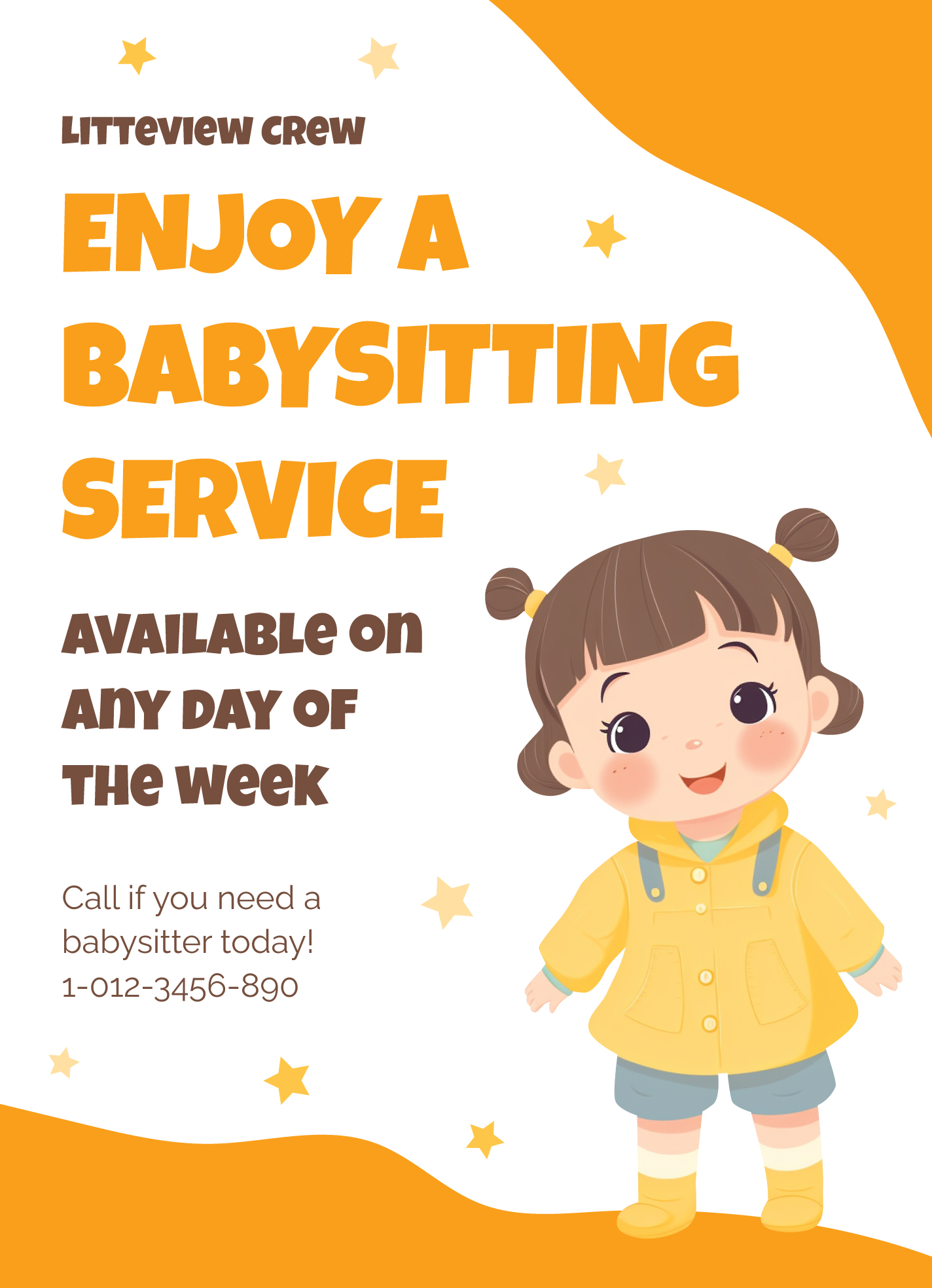 Babysitting Flyer Printable