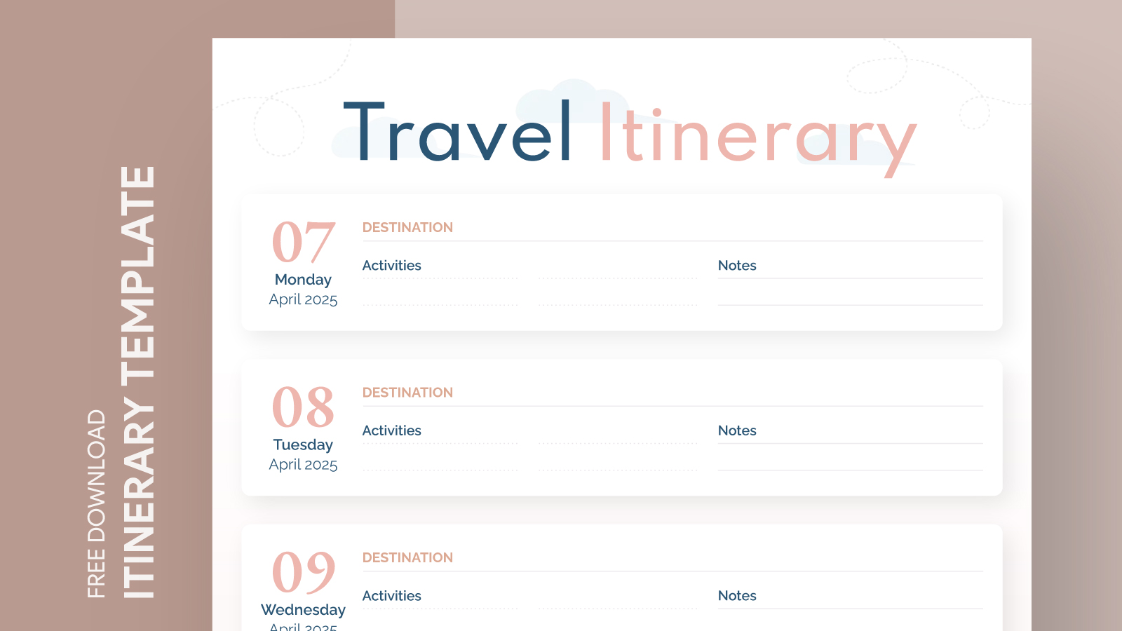 Basic Travel Itinerary Free Google Docs Template gdoc io Basic Travel Itinerary Free Google Docs Template gdoc io