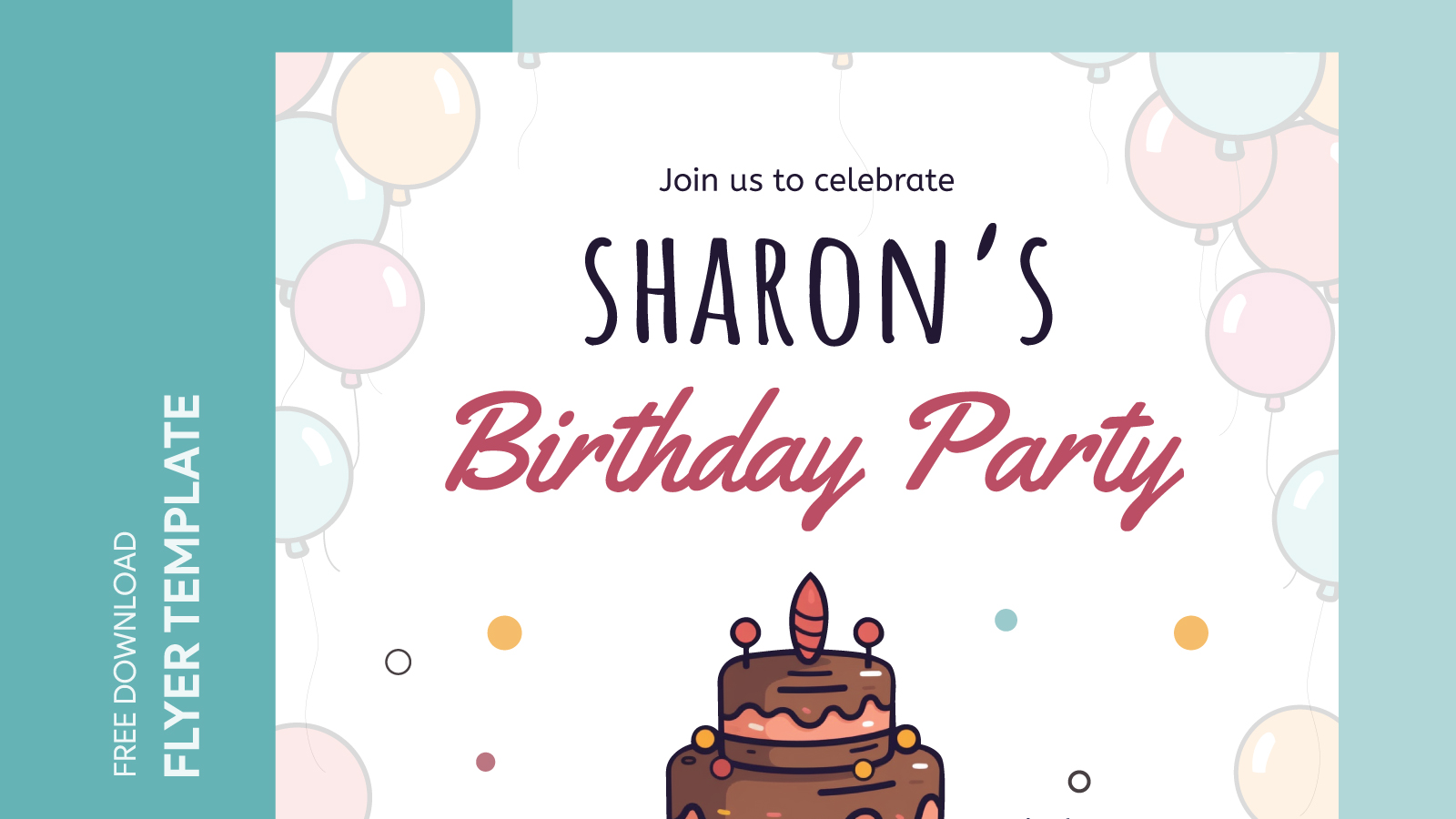 Birthday Bash Flyer Free Google Docs Template - gdoc.io