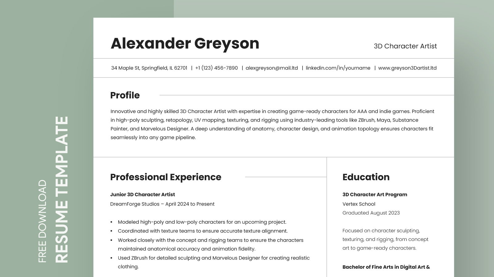 Blank Resume Free Google Docs Template - Blank Resume Free Google Docs Template 1600x900 