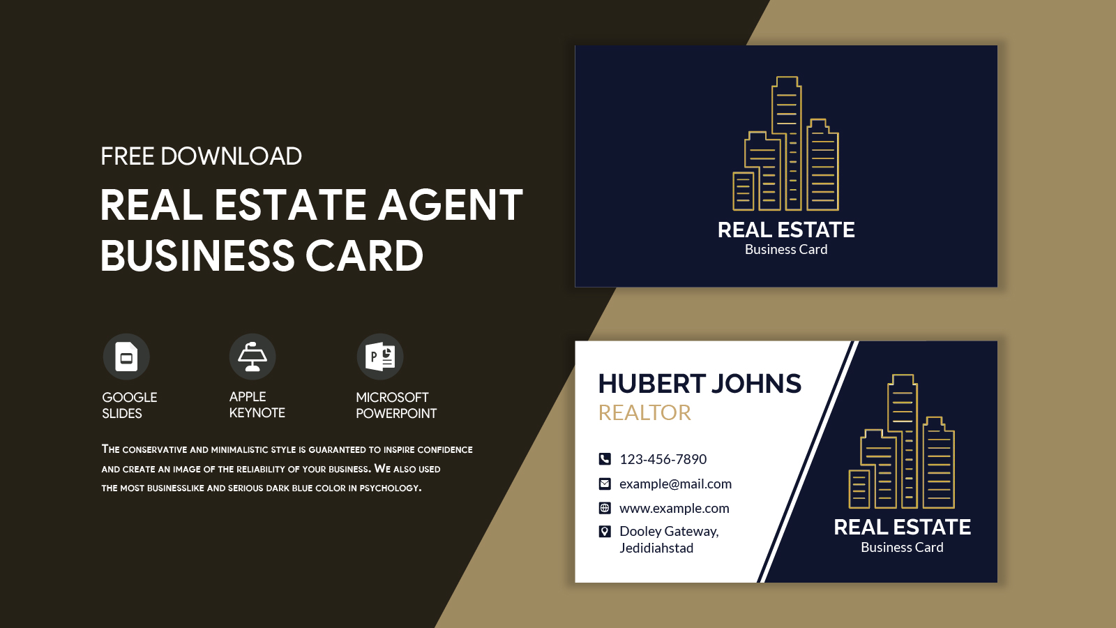 Real Estate Agent Business Card Free Google Docs Template - gdoc.io